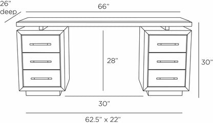 Arteriors Home Wixom Desk FKI03