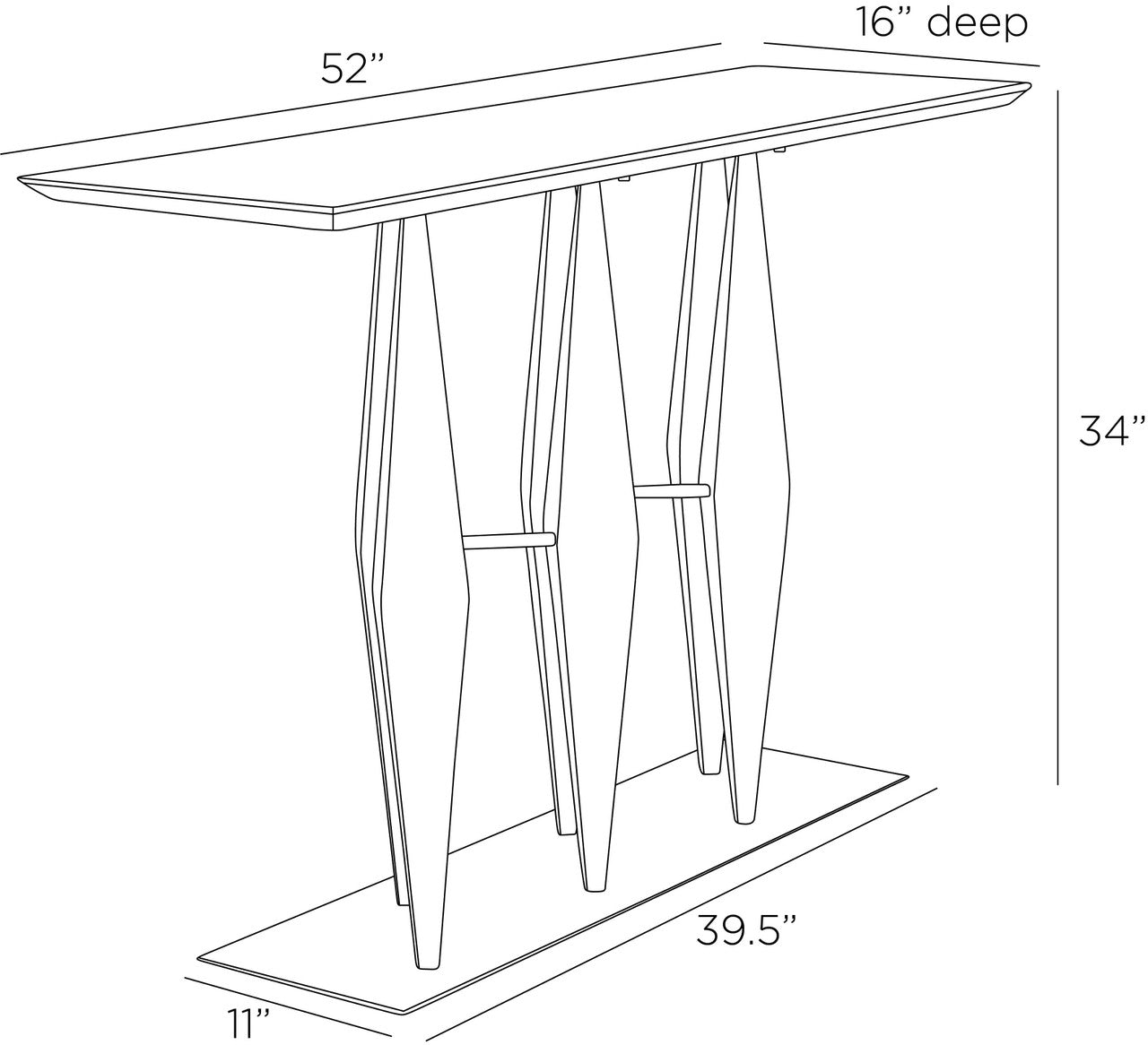 Arteriors Home Dagmar Console FLI09