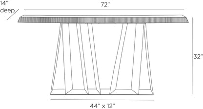 Arteriors Home Gladstone Console FLI12