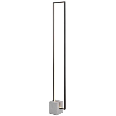 Dainolite 34W LED Floor Lamp Black Finish with Concrete Base FLN-LEDF55-MB