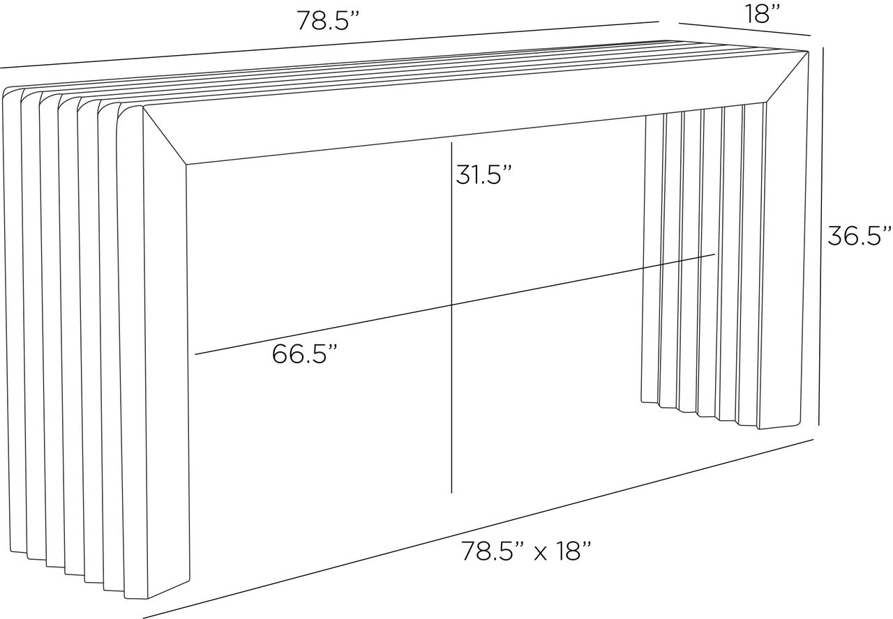 Arteriors Home Delano Outdoor Console FLS10