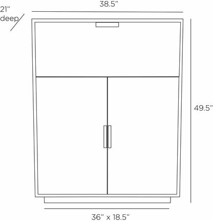 Arteriors Home Upton Cocktail Cabinet FNS05