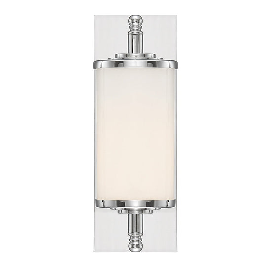 Crystorama Foster 1 Light Polished Chrome Bathroom Vanity FOS-A8050-CH