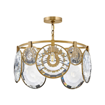 Fredrick Ramond Lighting Nala Large Convertible Pendant Heritage Brass FR31263HBR