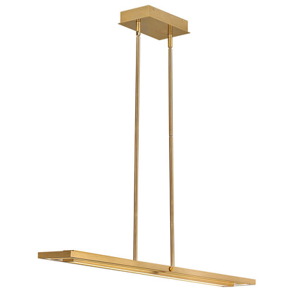 Fredrick Ramond Lighting Tangent LED Linear Lacquered Brass FR34806LCB