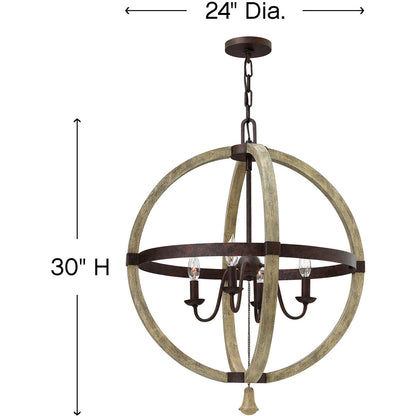 Fredrick Ramond Lighting Middlefield Medium Orb Iron Rust FR40564IRR