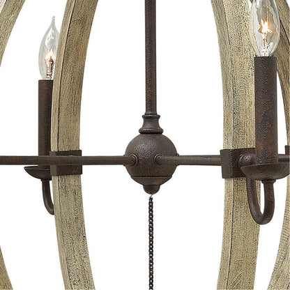 Fredrick Ramond Lighting Middlefield Large Orb Iron Rust FR40566IRR