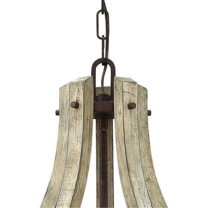 Fredrick Ramond Lighting Middlefield Medium Open Frame Single Tier Iron Rust FR40575IRR