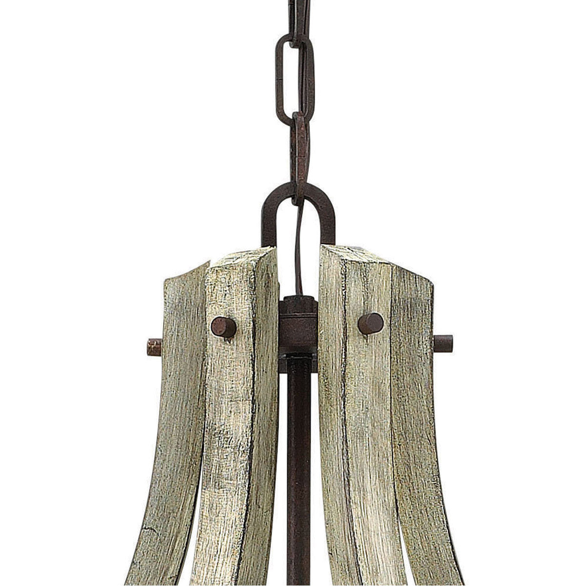 Fredrick Ramond Lighting Middlefield Large Open Frame Single Tier Iron Rust FR40576IRR