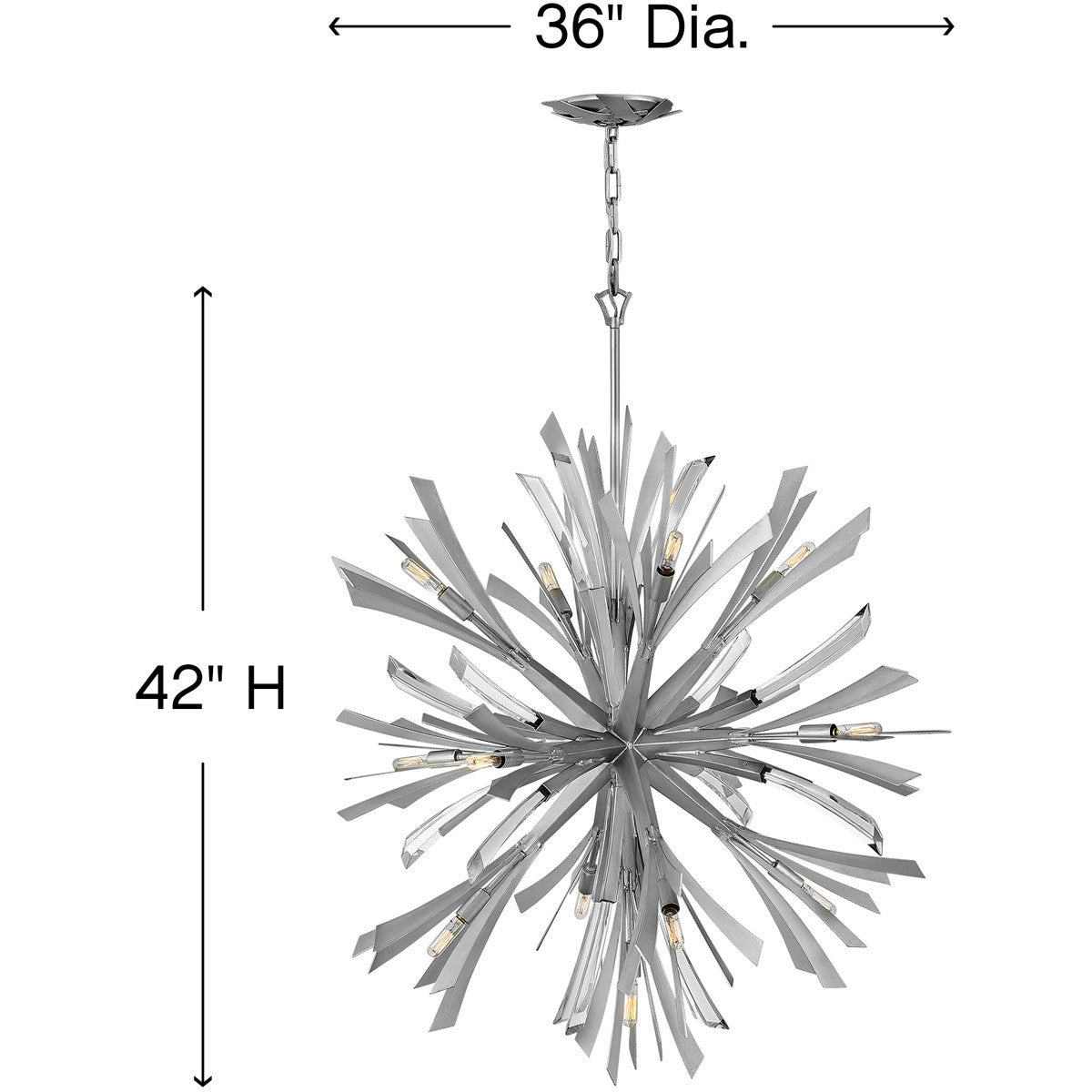 Fredrick Ramond Lighting Vida Large Orb Glacial FR40905GG