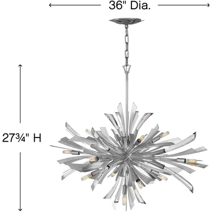 Fredrick Ramond Lighting Vida Medium Single Tier Pendant Glacial FR40906GG