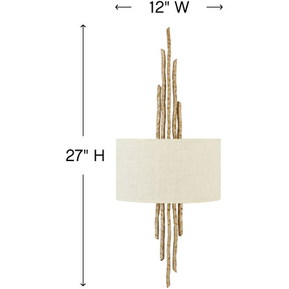 Fredrick Ramond Lighting Spyre Two Light Sconce Champagne Gold FR43412CPG