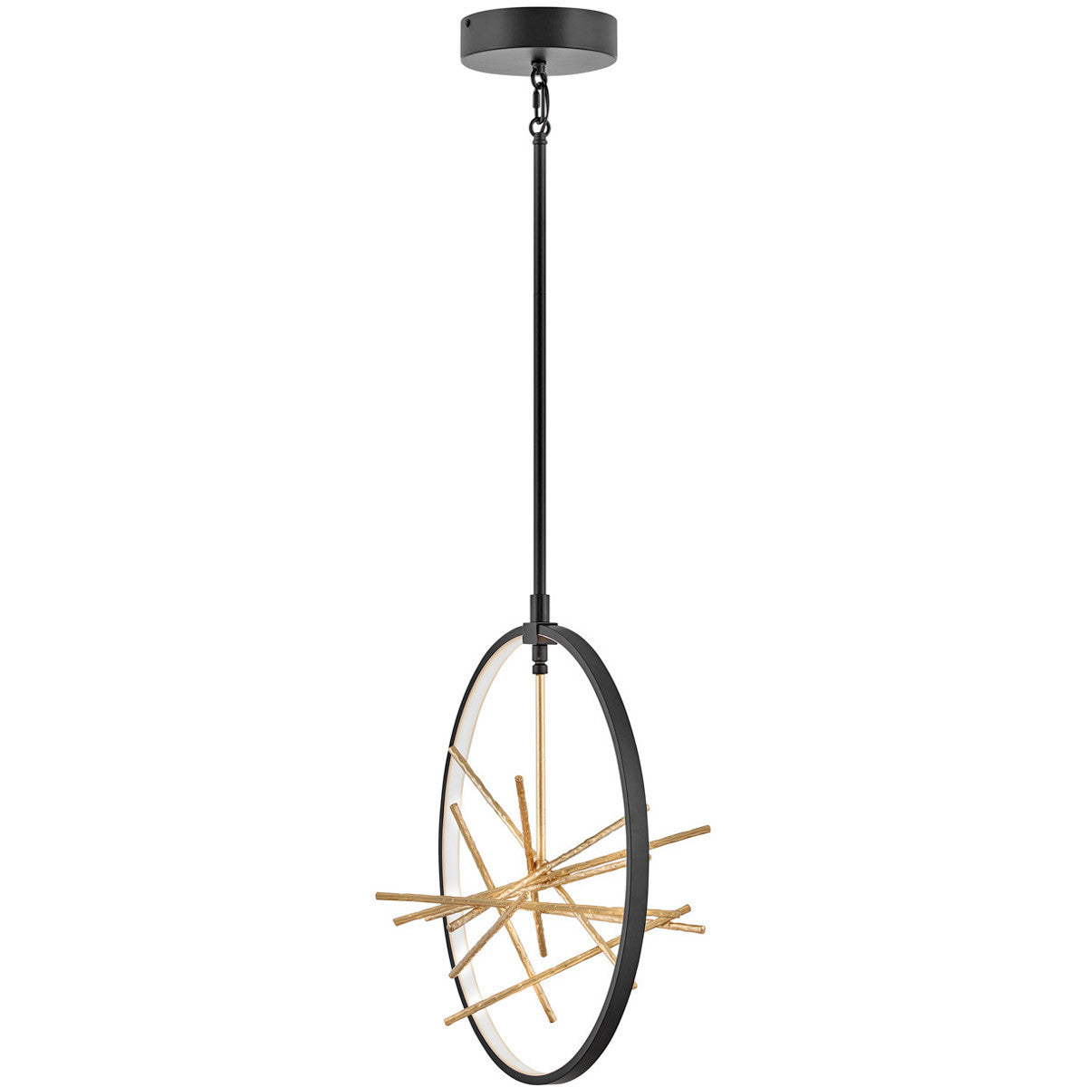 Fredrick Ramond Lighting Styx Medium Open Frame Pendant Black FR46405BLK