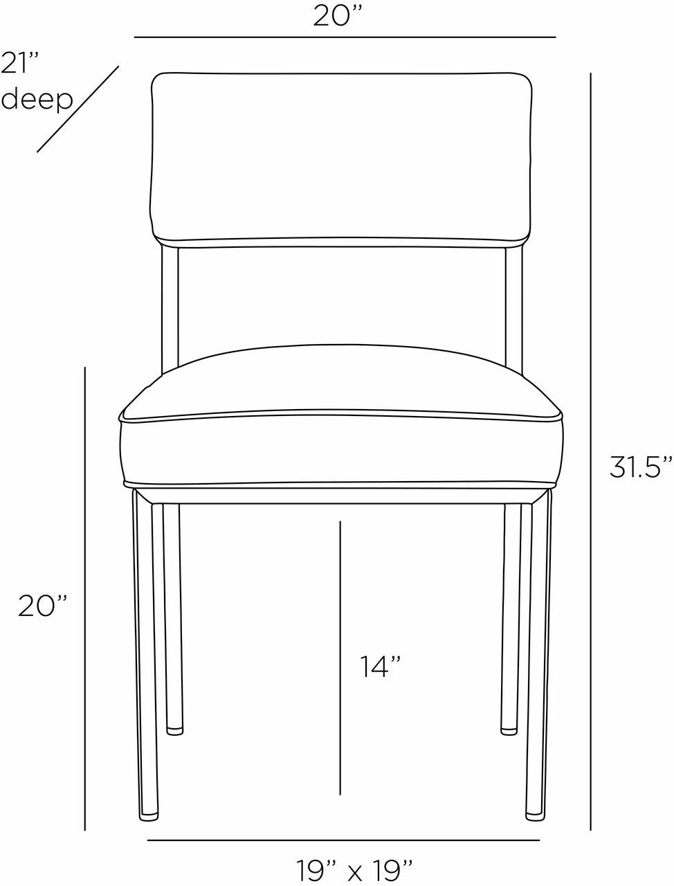 Arteriors Home Topanga Dining Chair FRI02