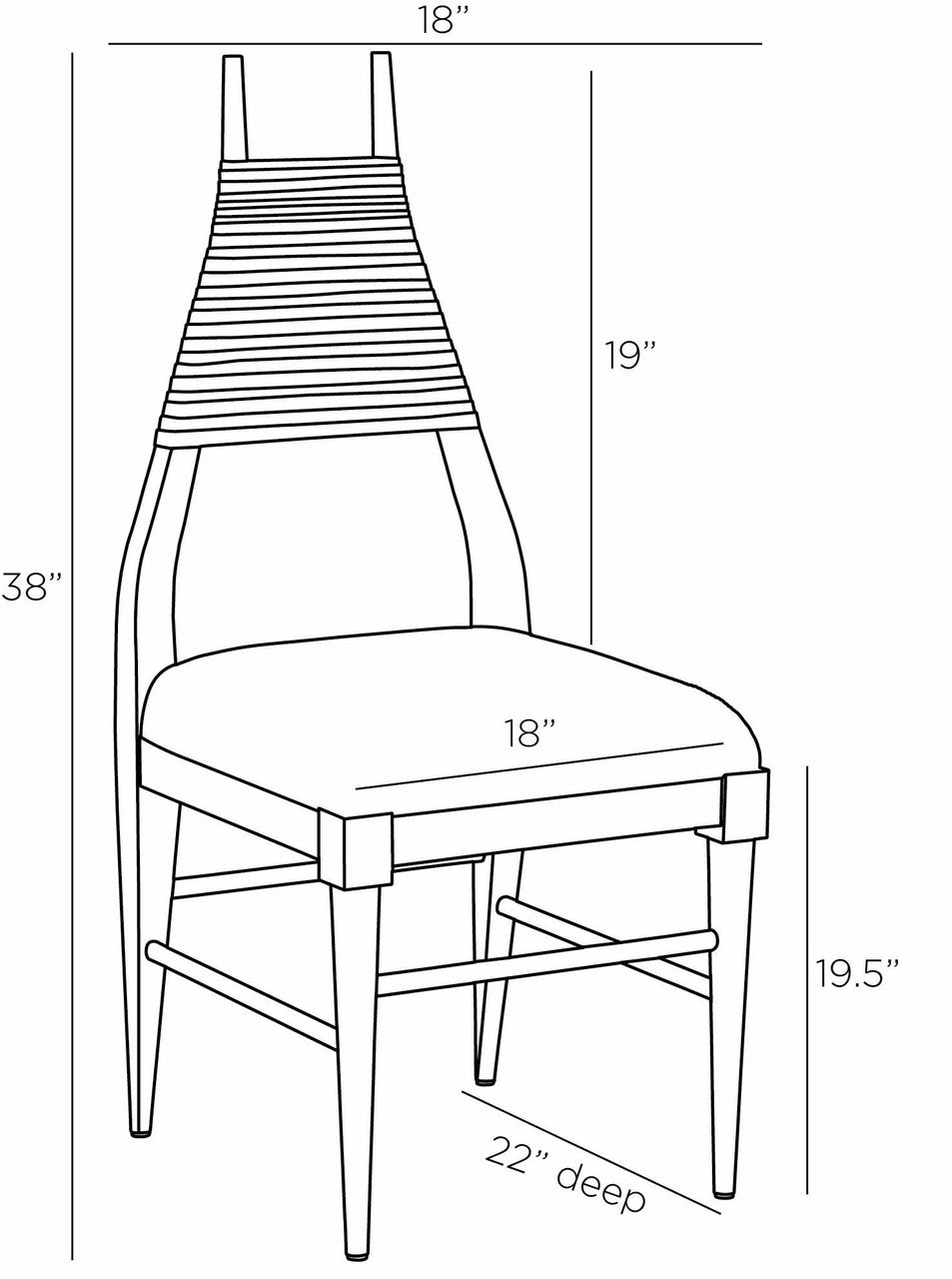 Arteriors Home Biziki Dining Chair FRI11