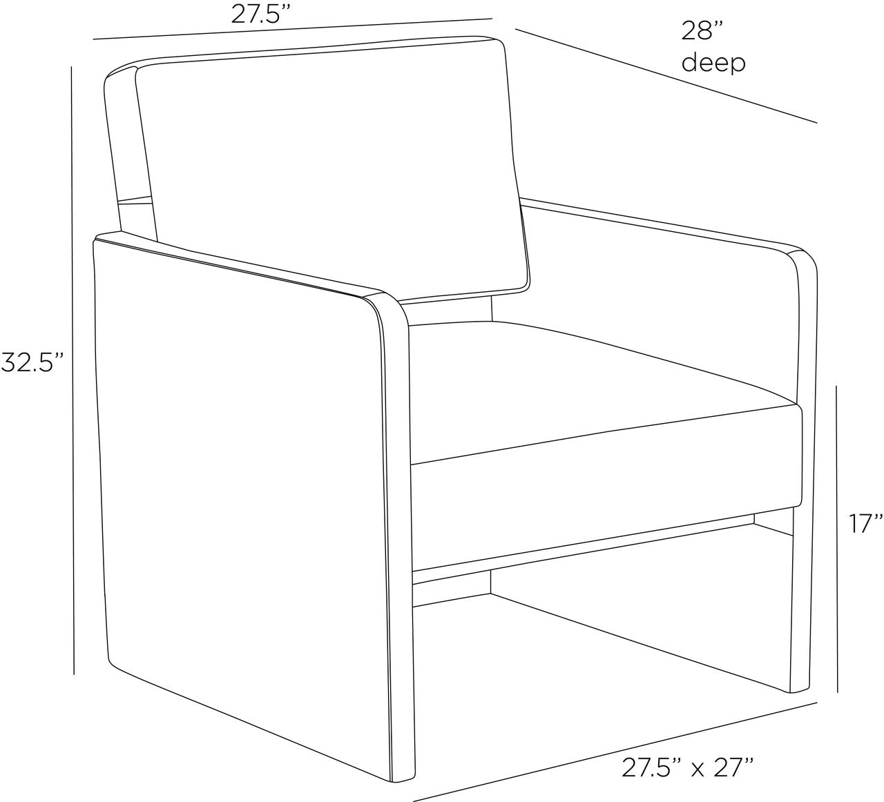 Arteriors Home Devine Lounge Chair FRI14