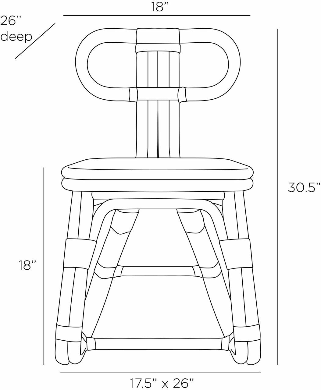 Arteriors Home Urbana Dining Chair FRS04