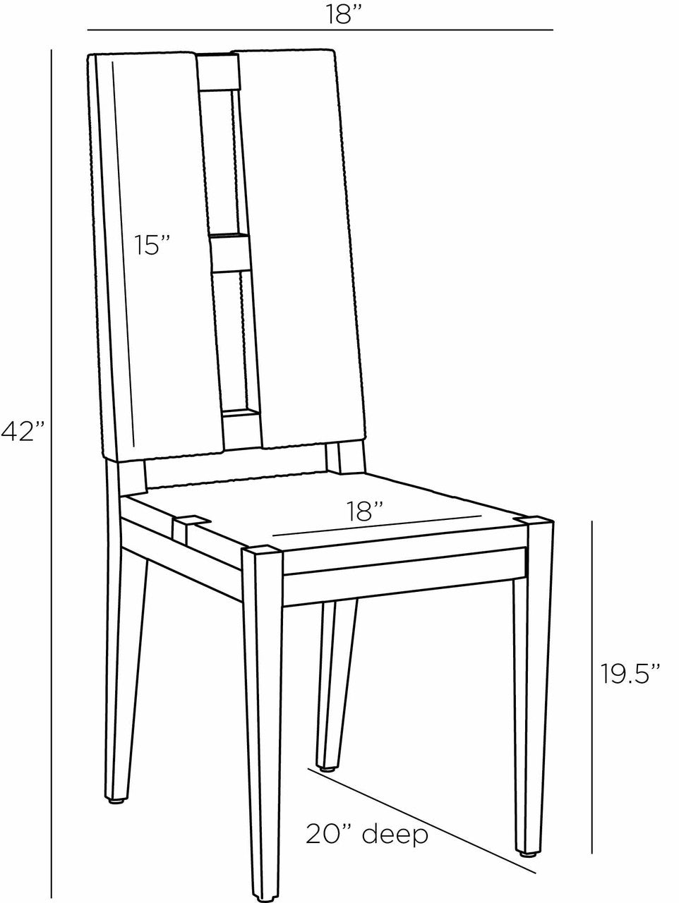 Arteriors Home Antonio Dining Chair FRS06