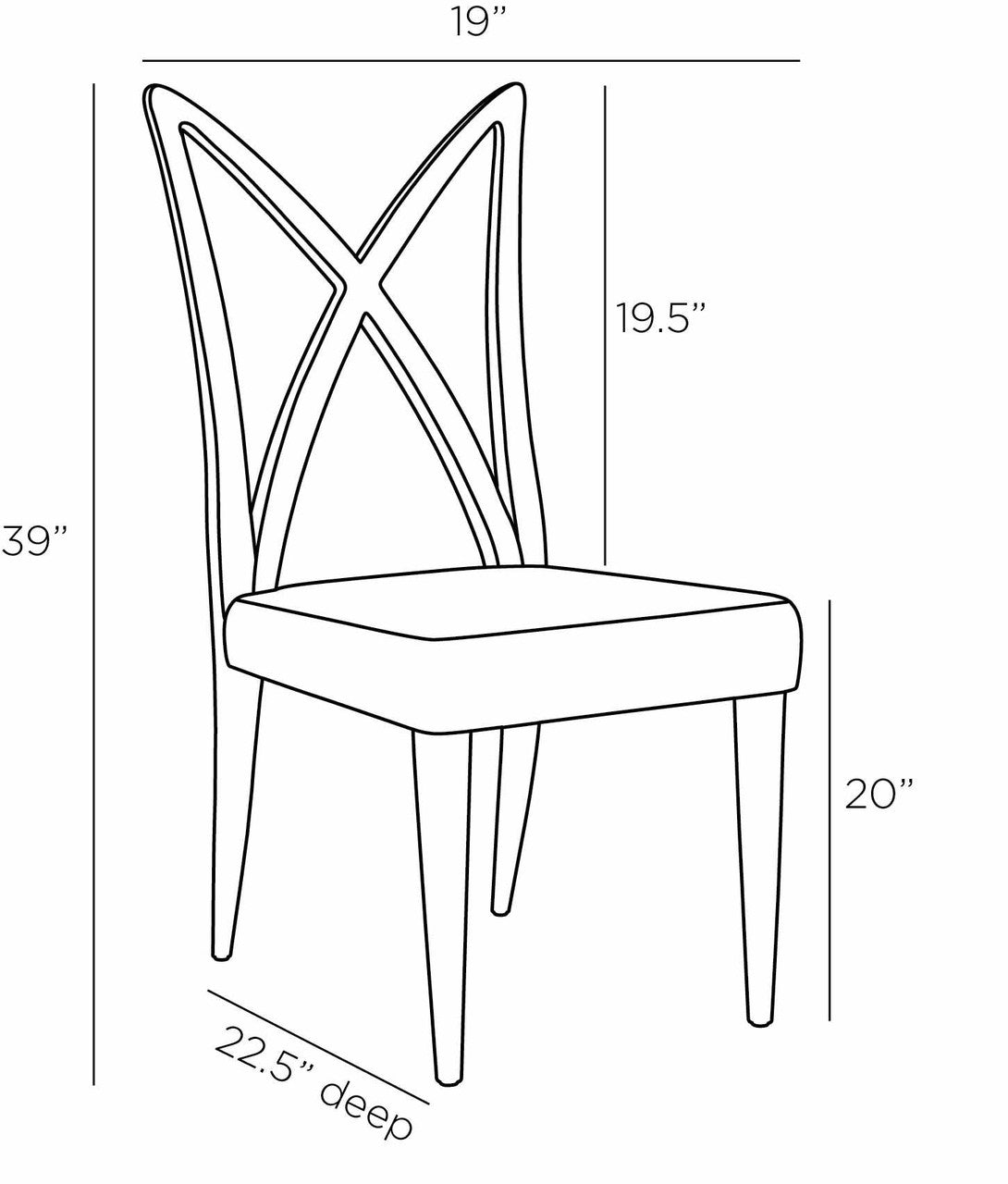 Arteriors Home Xavier Dining Chair FRS09