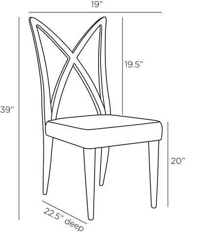 Arteriors Home Xavier Dining Chair FRS09