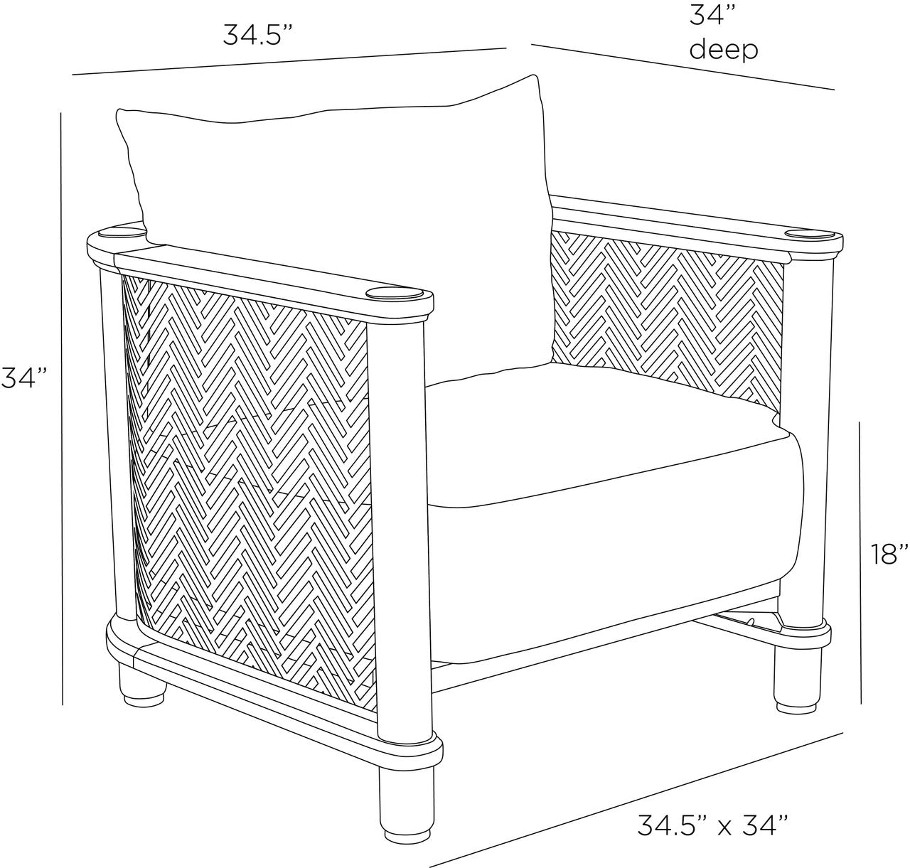 Arteriors Home Emoto Outdoor Chair FRS11