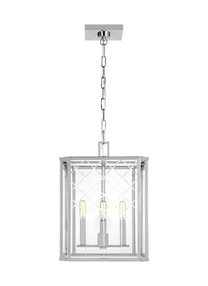 Visual Comfort Studio Alexa Hampton Erro Small Lantern in Polished Nickel AC1134PN