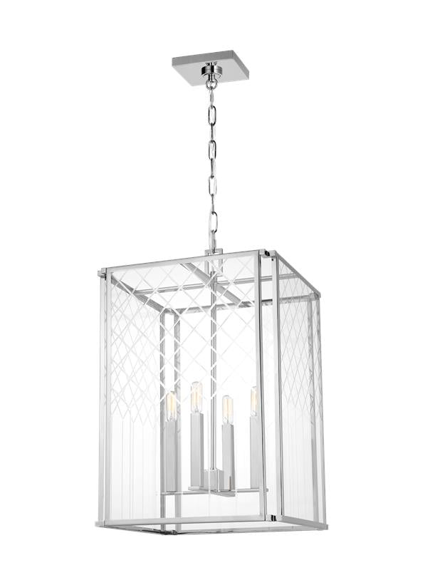 Visual Comfort Studio Alexa Hampton Erro Medium Lantern in Polished Nickel AC1144PN