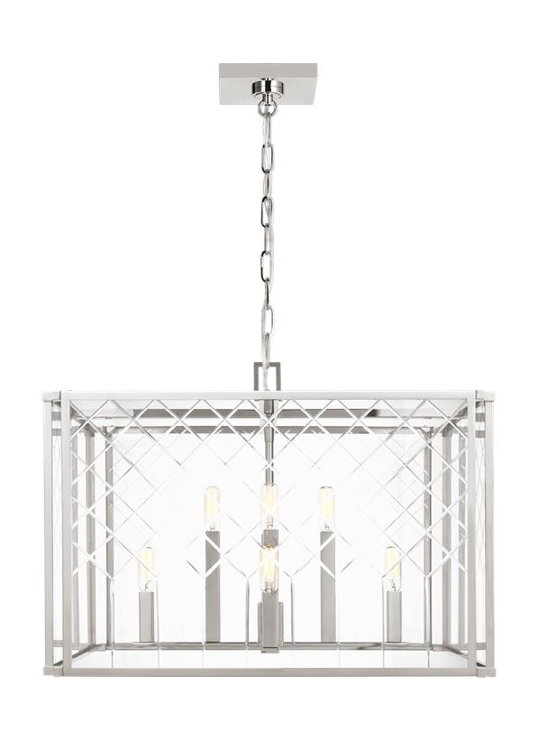 Visual Comfort Studio Alexa Hampton Erro Large Lantern in Polished Nickel AC1158PN