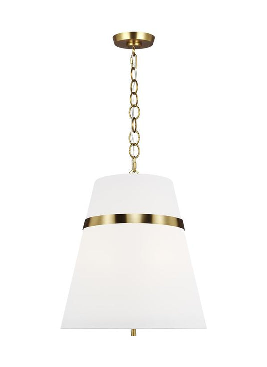 Visual Comfort Studio Alexa Hampton Cordtlandt Large Pendant in Burnished Brass AP1173BBS