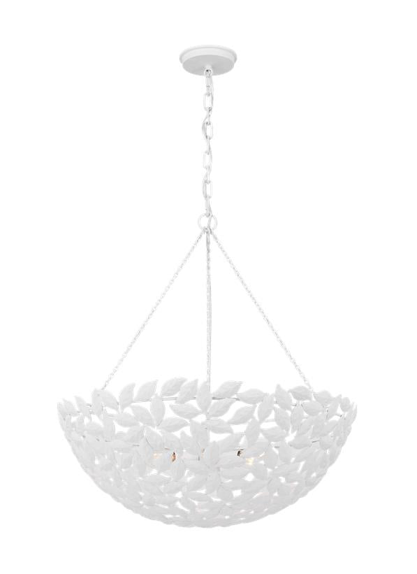 Visual Comfort Studio Alexa Hampton Kelan Large Pendant in Textured White AP1186TXW