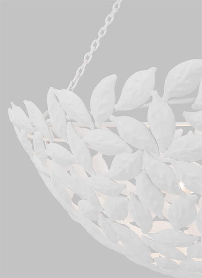 Visual Comfort Studio Alexa Hampton Kelan Large Pendant in Textured White AP1186TXW