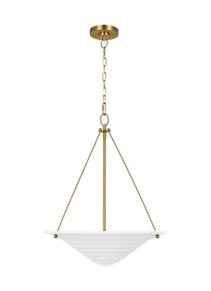 Visual Comfort Studio Alexa Hampton Dosinia Large Pendant in Textured White AP1213TXW