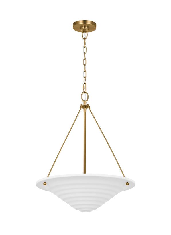 Visual Comfort Studio Alexa Hampton Dosinia Large Pendant in Textured White AP1213TXW