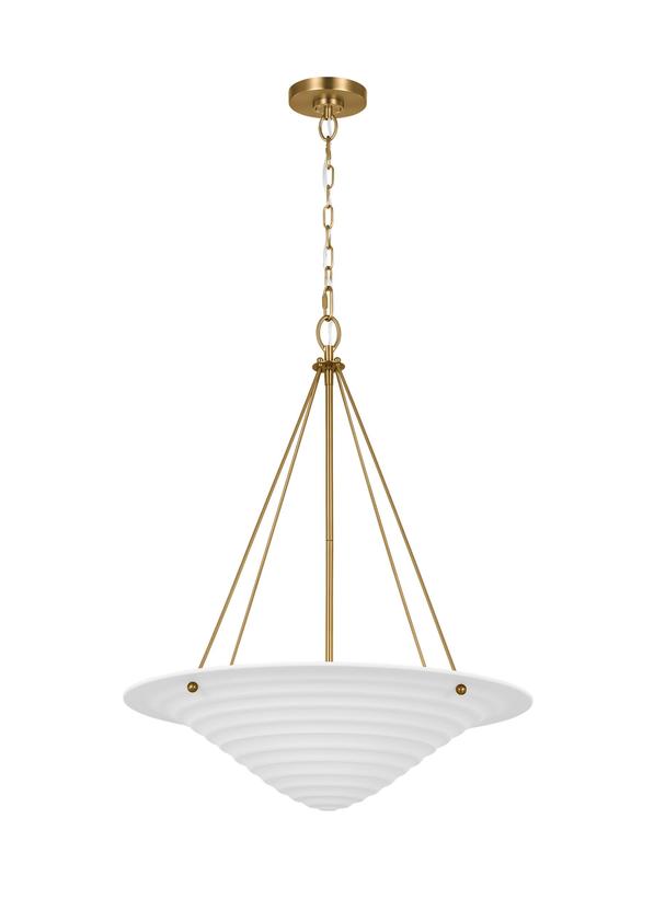 Visual Comfort Studio Alexa Hampton Dosinia Extra Large Pendant in Textured White AP1224TXW