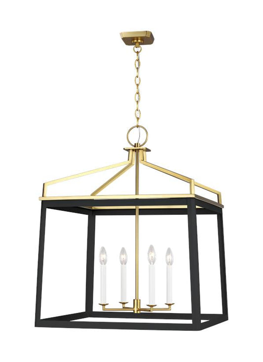 Visual Comfort Studio Chapman & Myers Carlow Extra Large Lantern in Midnight Black CC1544MBKBBS