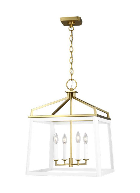 Visual Comfort Studio Chapman & Myers Carlow Large Lantern in Matte White CC1554MWTBBS