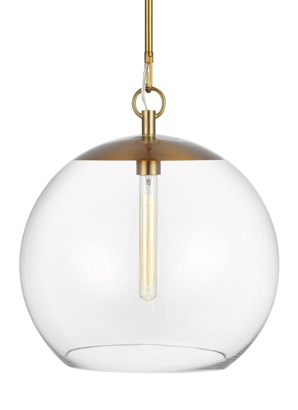 Visual Comfort Studio Chapman & Myers Atlantic Round Pendant in Burnished Brass CP1041BBS