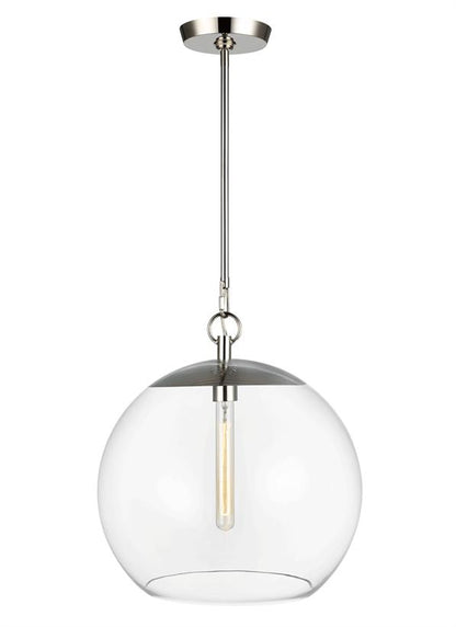 Visual Comfort Studio Chapman & Myers Atlantic Round Pendant in Polished Nickel CP1041PN