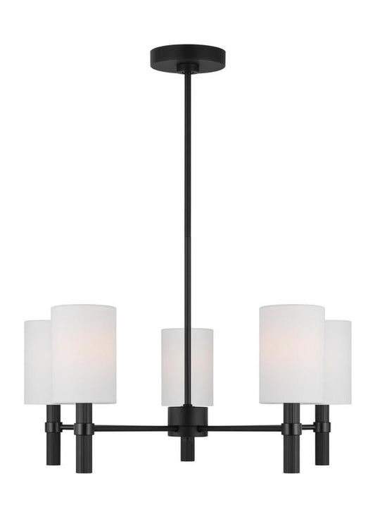 Visual Comfort Studio Drew & Jonathan Scott Manor Medium Chandelier in Midnight Black DJC1135MBK