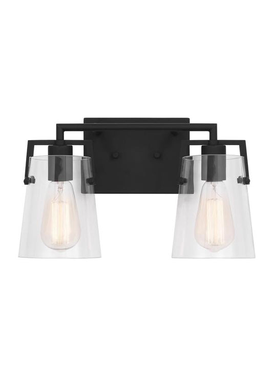 Visual Comfort Studio Drew & Jonathan Crofton 2 - Light Bath in Midnight Black DJV1032MBK