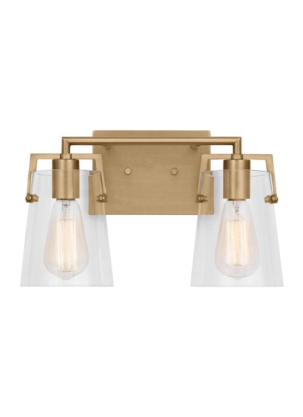 Visual Comfort Studio Drew & Jonathan Crofton 2 - Light Bath in Satin Brass DJV1032SB