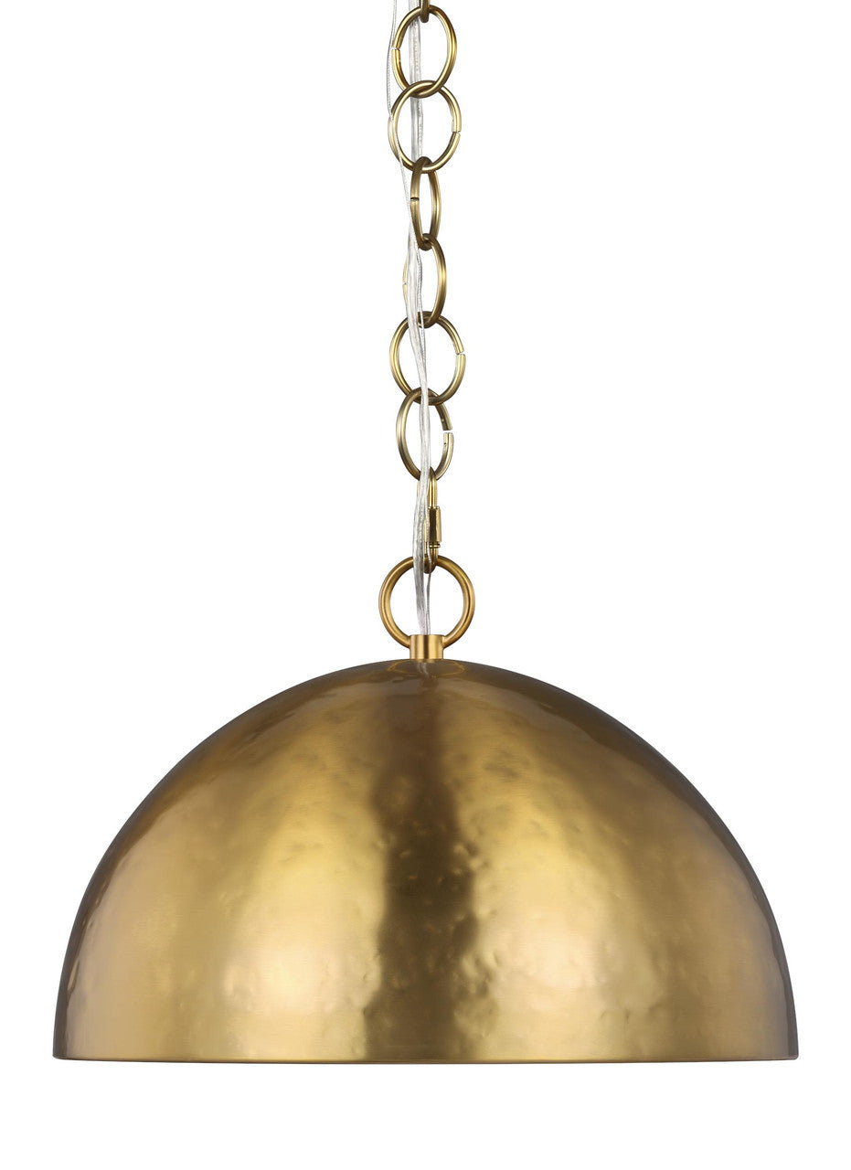 SPECIAL BUY: Visual Comfort Studio Ellen DeGeneres Whare Mid-Century 1 Light Pendant in Burnished Brass EP1241BBS