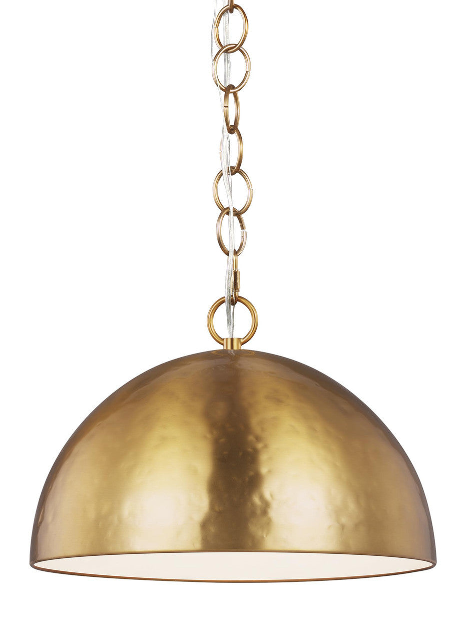 SPECIAL BUY: Visual Comfort Studio Ellen DeGeneres Whare Mid-Century 1 Light Pendant in Burnished Brass EP1241BBS