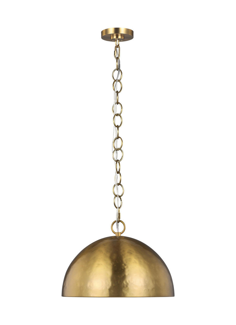 Visual Comfort Studio Ellen DeGeneres Whare Mid-Century 1 Light Pendant in Burnished Brass VCS-EP1241BBS