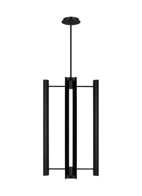 Visual Comfort Studio Kelly Wearstler Carson Four Light Pendant in Midnight Black KP1104MBK