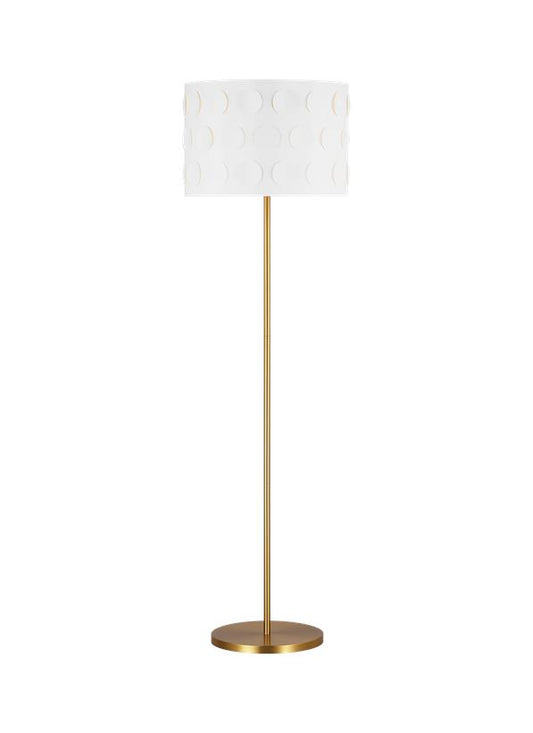 Visual Comfort Studio kate spade new york Dottie Floor Lamp in Burnished Brass KST1011BBS1