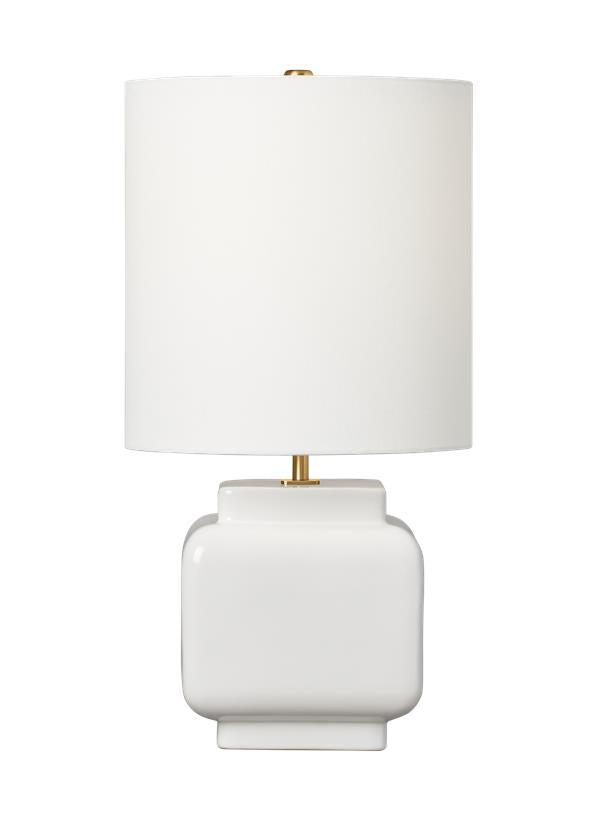 Visual Comfort Studio kate spade new york Anderson Medium Table Lamp in New White KST1161NWH1