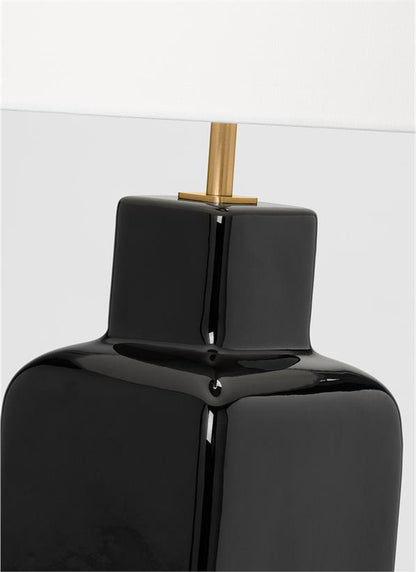 Visual Comfort Studio kate spade new york Anderson Large Table Lamp in Black KST1171CBK1