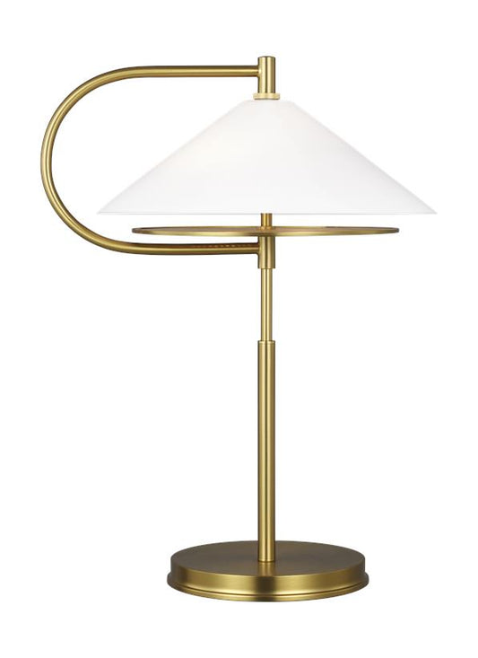 Visual Comfort Studio Kelly Wearstler Gesture Table Lamp in Burnished Brass KT1262BBS1