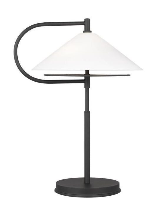 Visual Comfort Studio Kelly Wearstler Gesture Table Lamp in Midnight Black KT1262MBK1